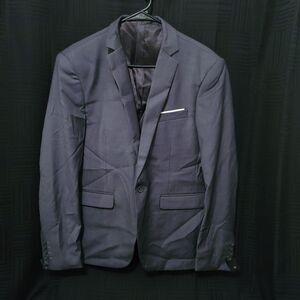Yffushi Men's M (34) Suit Vest and Blazer Gray Single Button New with Tags